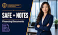 write premium startup note financing and safe agreements