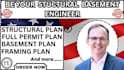do structural basement plan, licensed engineer, patio addition, home extension