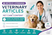 write professional veterinary and pet care articles