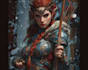 design epic fantasy warriors, mages and mythical characters