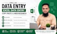 do accurate data entry, excel data entry, copy paste and web research