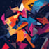 create abstract geometric digital art