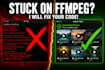 test and debug your ffmpeg pipeline and script to make it stable