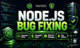 debug and fix node js express js backend bugs fast