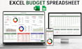create custom excel budget planner spreadsheet expense tracker finance dashboard