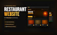 design a professional restaurant website with food ordering system