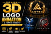 create premium 3d logo animation and intro videos