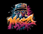 draw custom hand lettered graffiti logo