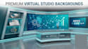 create virtual studio background in HD quality