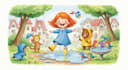 create watercolor children illustration