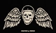 draw retro skull for your t shirt