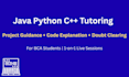 teach java python cpp for bca students with practical coding