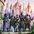 draw dnd character and dnd party illustration