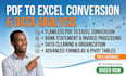 do PDF to excel conversion