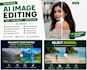 do professional ai image editing, background removal