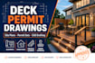 create deck permit drawings and residential permit plans