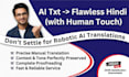 proofread, edit and humanize your ai translated hindi text