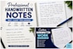 do neat custom handwritten notes and quotes