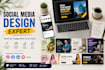 design social media posts, banners and carousel posts