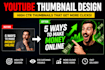 create high CTR youtube thumbnails fast