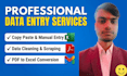 convert PDF to excel and clean the data professionally