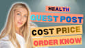 provide health guest post on high da websites