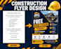 design construction flyer roofing plumbing landscaping electrical painting flyer