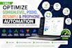 optimize gohighlevel, podio, resimpli and prophone automation
