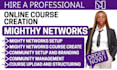 create online course community and membership on mighty networks