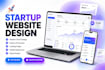 design a modern startup website in figma