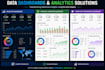 do excel dashboard development and excel data analysis