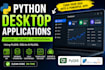 develop a custom python gui desktop application