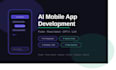 develop an ai mobile app for ios and android using flutter or react native
