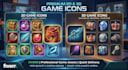 design high quality 2d and 3d game icon
