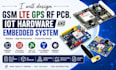 design GSM lte gps rf pcb, iot hardware and embedded system