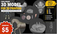 create custom 3d printable character models