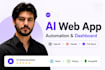 develop ai web app with automation, dashboard, openai claude, full stack