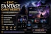 design and develop an epic fantasy game website