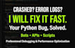 fix python script, fix telegram bot, and debug backend bugs