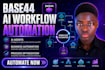 setup base44 ai workflow automation, ai agents, business automation and process
