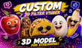 create a custom 3d vtuber snapchat lens studio ar filter for streaming and obs