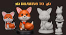 convert 2d drawing to 3d model stl for resin print