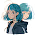 anime character an illustration and anime character