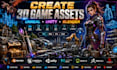 create 3d game assets unreal unity blender characters props machines