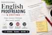 proofread and edit english content