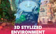 stylized 3d game environment, scene, prop in unity, ue5, lowpoly, unreal engine