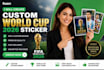 create a custom world cup 2026 sticker for you