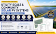 design utility scale and community solar pv systems with full technical pack