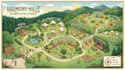 design tourism map, property maps, event map, hiking map