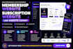 build membership website, subscription website, lms, memberpress website